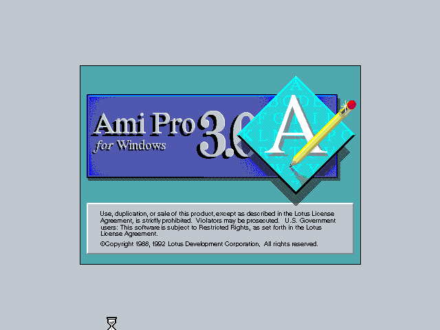 Ami Pro 3.0 - Splash